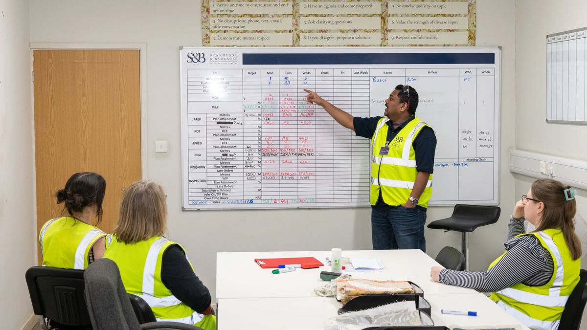 IOSH member Chandrasekhar Shajahan giving classroom presentation