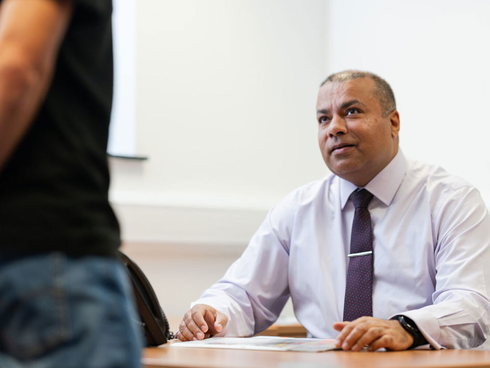 Ravi Sharma Chartered IOSH member in meeting