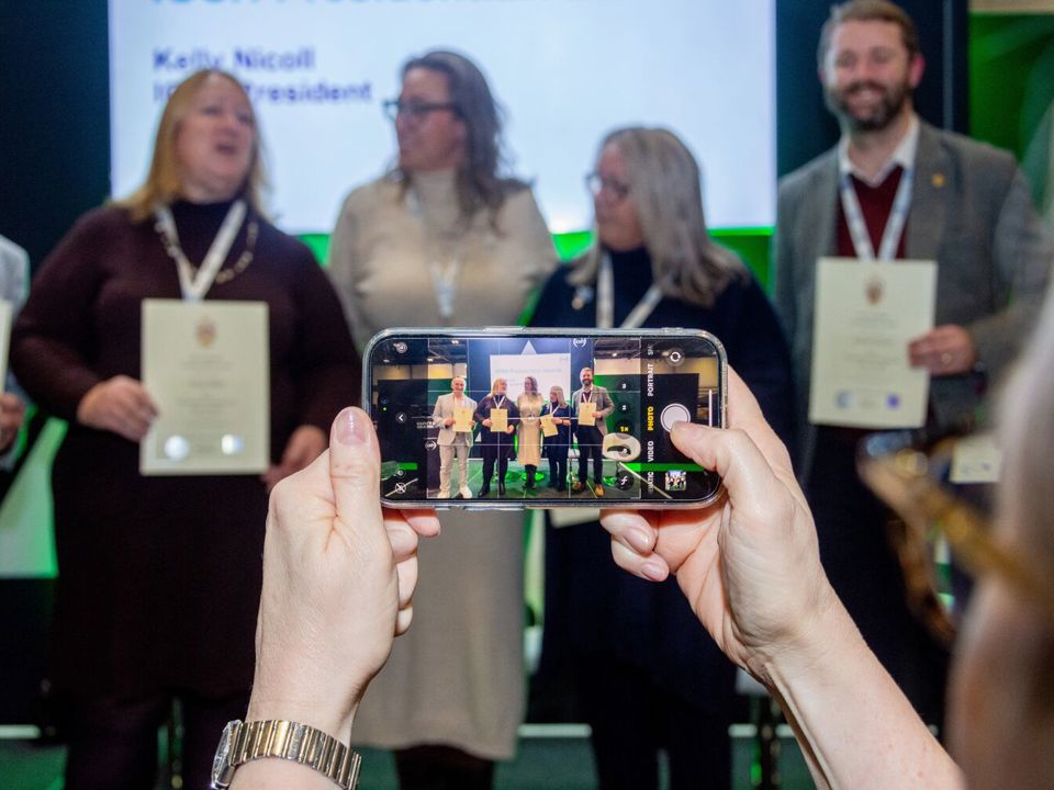 Recipients of IOSH Presidential awards on stage at Anticipate London 2024