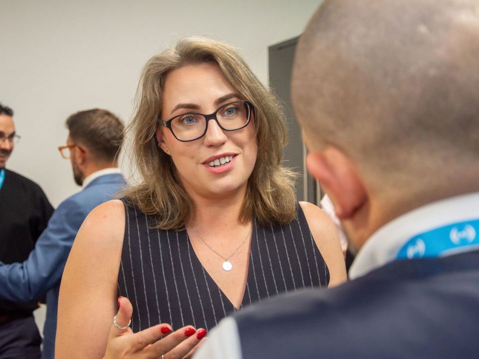 Lawrence Webb delivering presentation