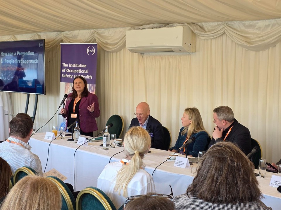 Ruth Wilkinson speaking at IOSH event at Westminster