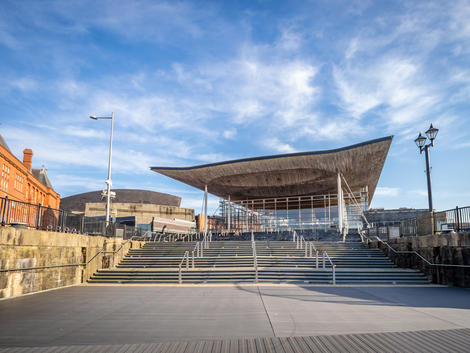 Steps to The Senedd Welsh Assembly Government Building