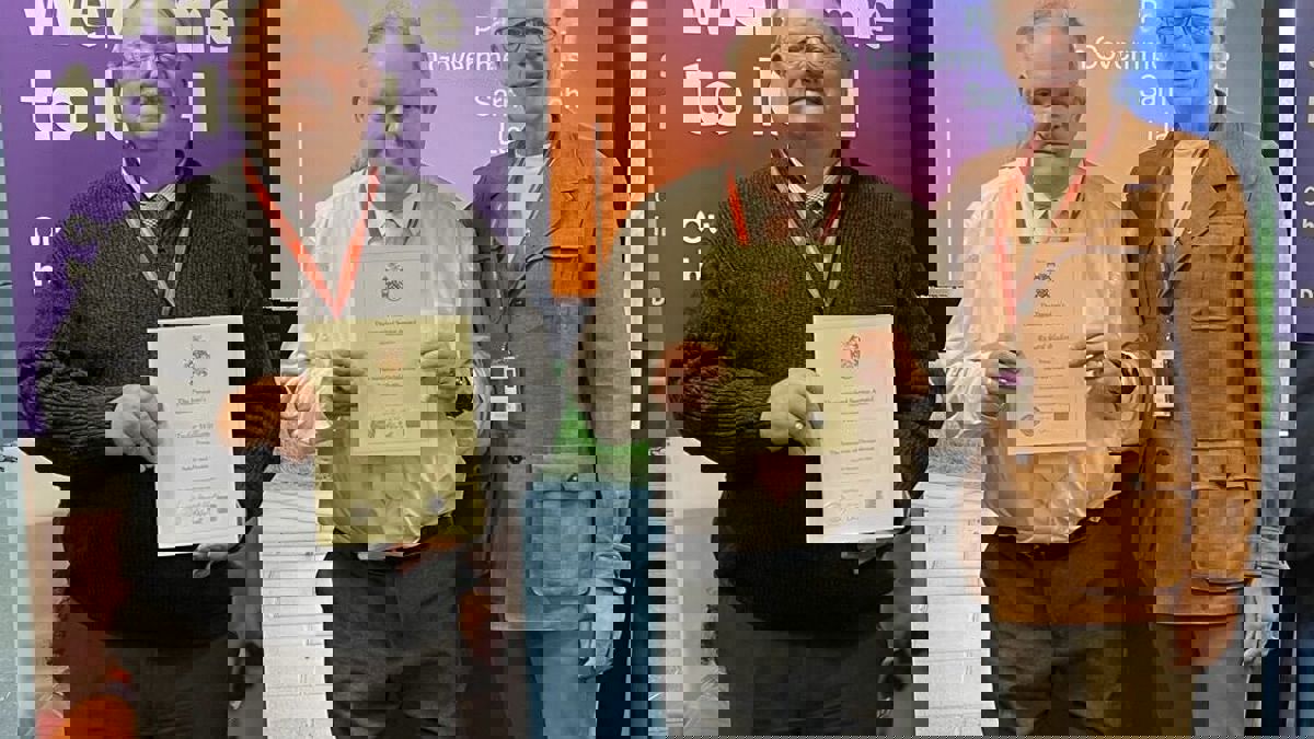 Tudor Williams and Richard Bladon, recipients of the President’s Distinguished Service Award