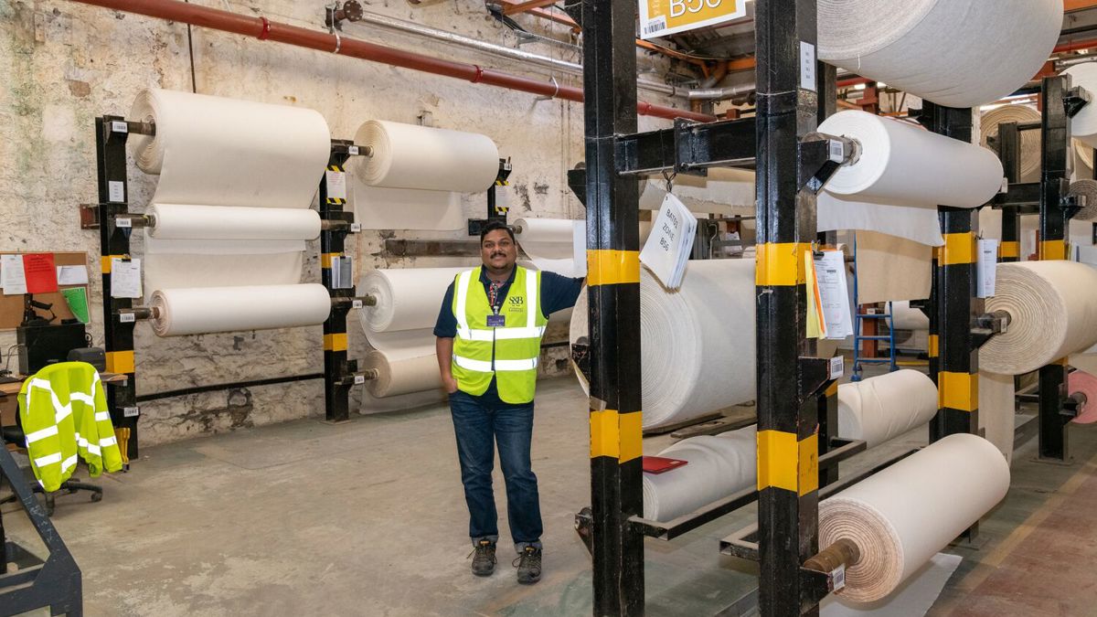 IOSH member Chandrasekhar Shajahan on factory floor