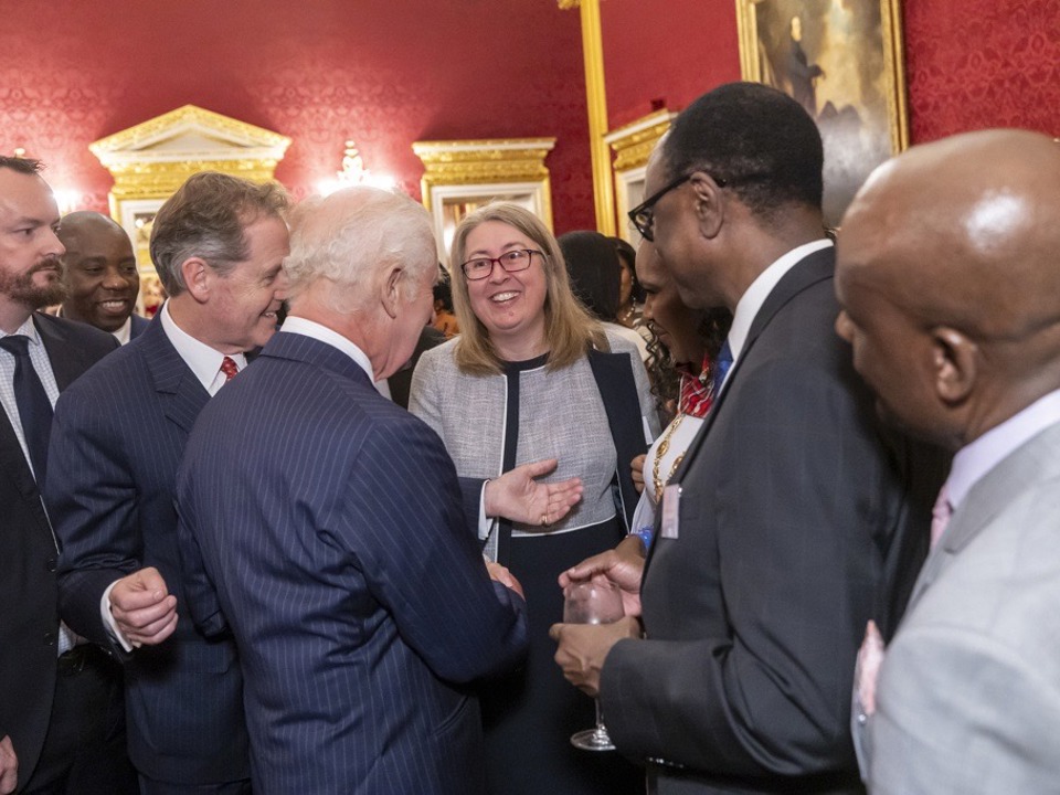 Vanessa Harwood-Whitcher meeting King Charles