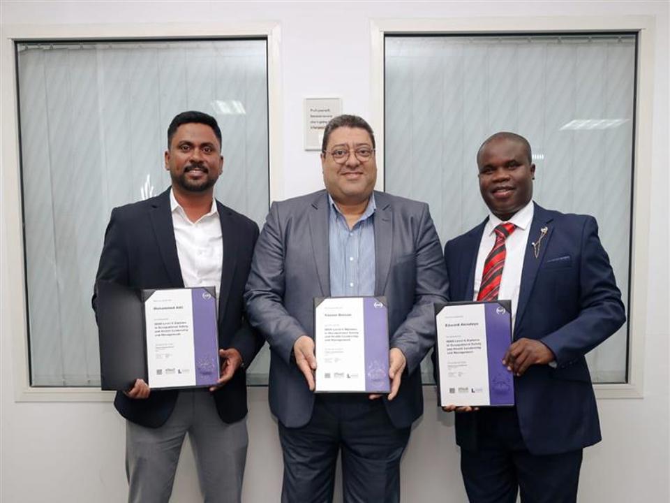 Yasser Berzan, Mohammed Adil and Edward Oluwasoga Akinyodo
