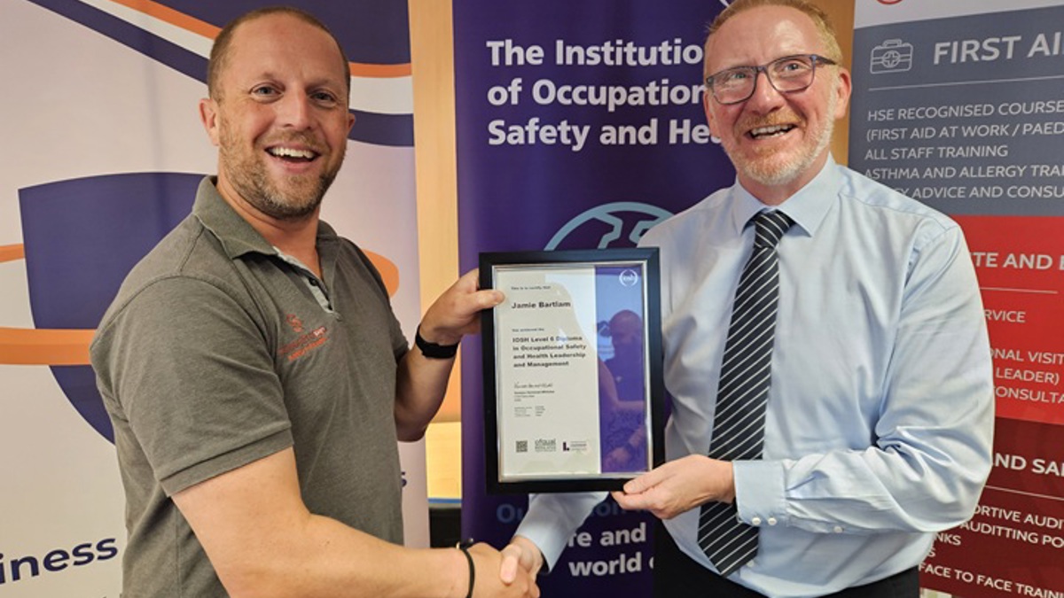 New IOSH qualification gets first UK graduate
