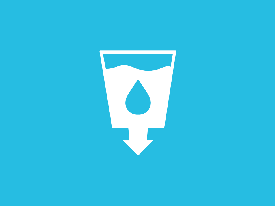 icon of water droplet in a cup